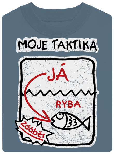Rybářská taktika unisex mikina bez kapuce Nordic Blue