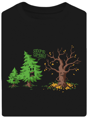 Sodoma Gomora unisex tričko oversized Black
