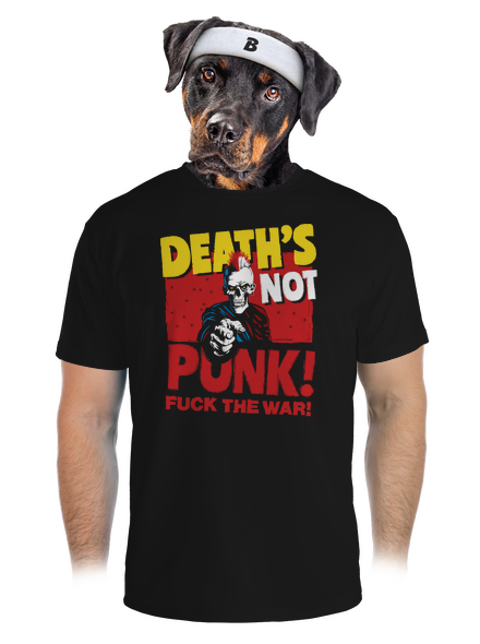 Death's not punk pánské sportovní tričko Black