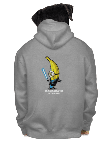 Bananakin Skywalker pánská mikina na zip Light Melange