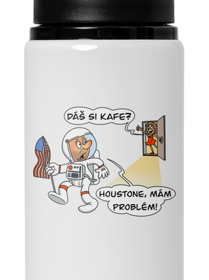 Houstone, mám problém! lahev na vodu White