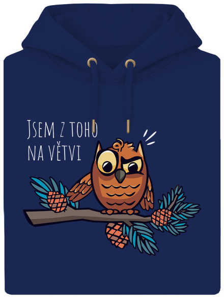 Jsem na větvi unisex mikina premium Navy