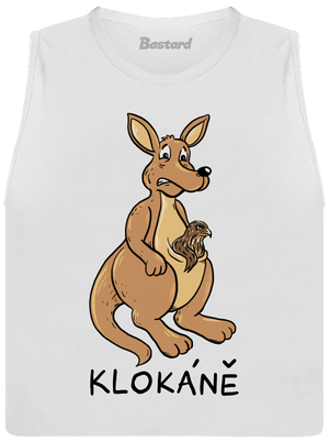 Klokáně dámské tílko volné White