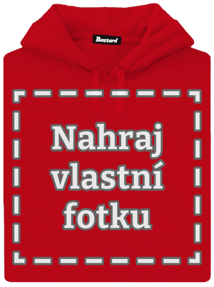 Vlastní potisk pánská mikina klokanka Red