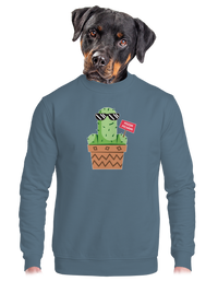unisex mikina bez kapuce