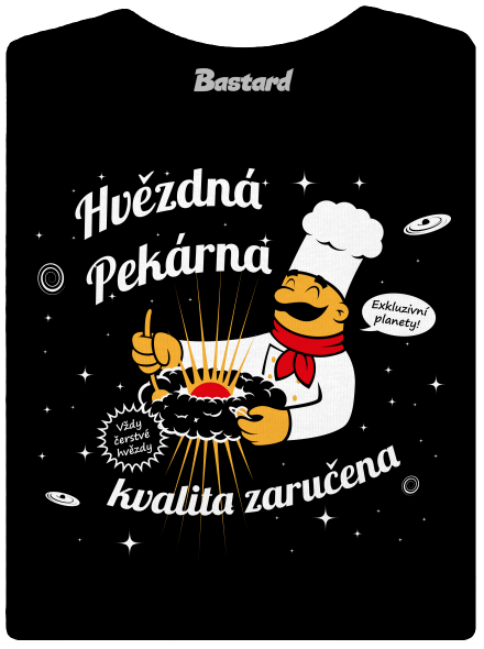 Hvězdná pekárna dámské tričko premium Black