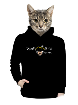 Spadlo ti to dámská mikina klokanka Black