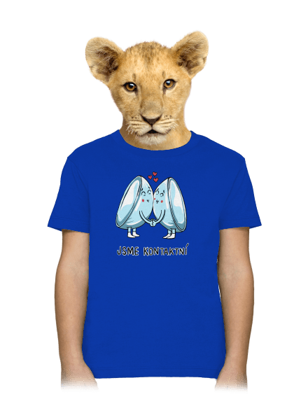 Kontaktní čočky dětské tričko Royal Blue