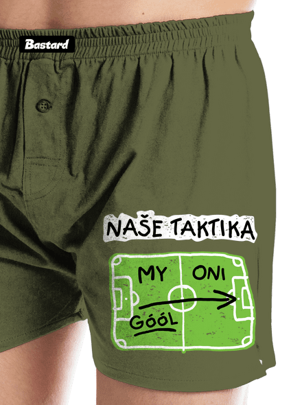 Naše fotbalová taktika pánské trenky Khaki