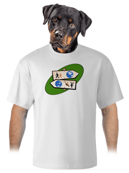 Dálkový pochod unisex tričko oversized White