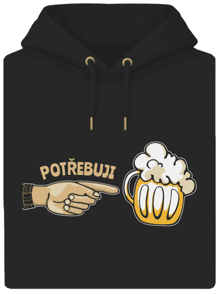Rodinné potřeby unisex mikina premium Dark Black