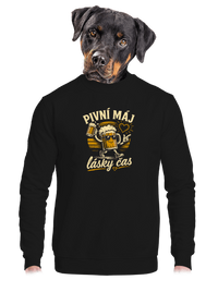 unisex mikina bez kapuce