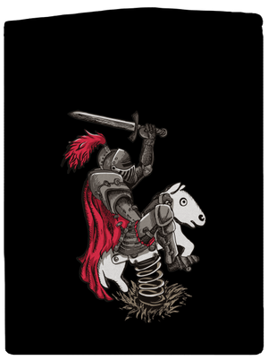 Rytíř dámská mikina na zip Black