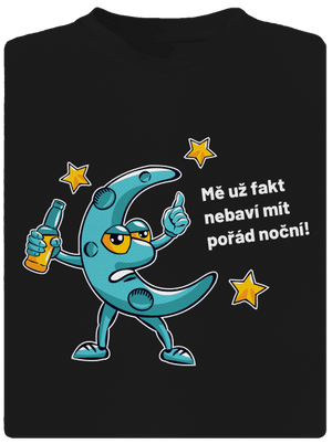 Pořád noční dětské sportovní tričko Black