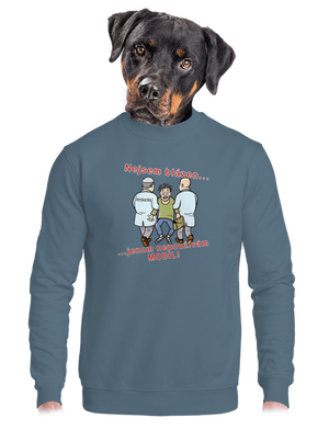 unisex mikina bez kapuce