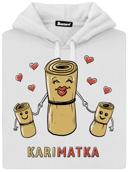 Karimatka dámská mikina klokanka White