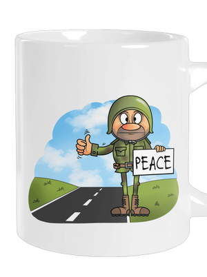 Peace velký hrnek White