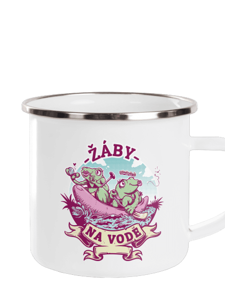 Žáby na vodě plecháček White