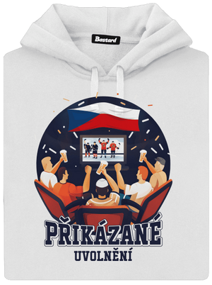 Přikázané uvolnění dámská mikina klokanka White