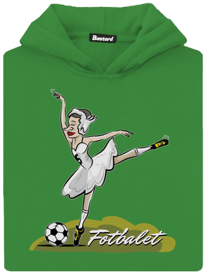 Fotbalet dětská mikina klokanka Kelly Green AWD