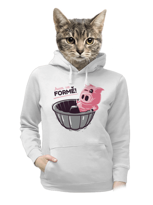 Ve formě dámská mikina klokanka White