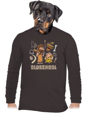 Oldschool pánské dlouhý rukáv Bear Brown