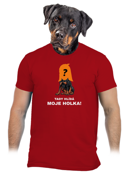 Tady hlídám já pánské tričko Red