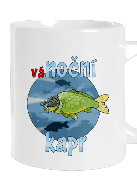 Vánoční kapr velký hrnek White