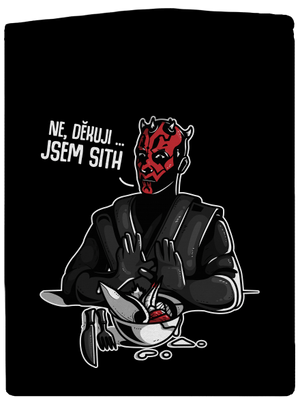 Jsem sith dámská mikina na zip Black