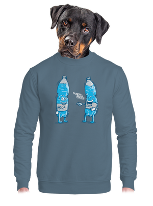 unisex mikina bez kapuce