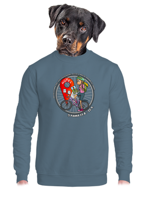 unisex mikina bez kapuce