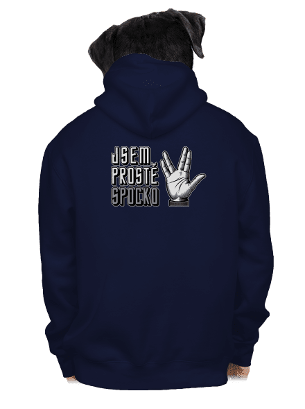 Jsem Spocko pánská mikina na zip Navy
