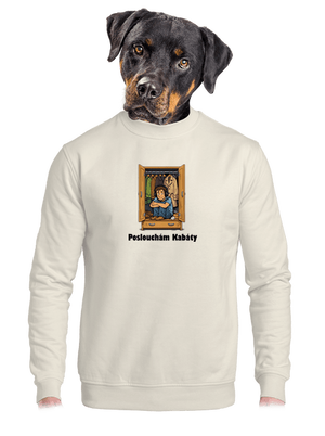 unisex mikina bez kapuce