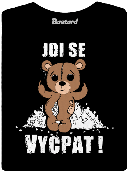 Jdi se vycpat dámské tričko s lemem Black