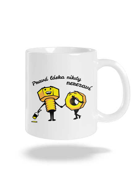Pravá láska klasický hrnek White