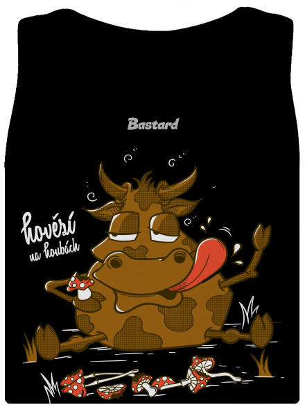 Hovězí na houbách dámské tílko klasické Black
