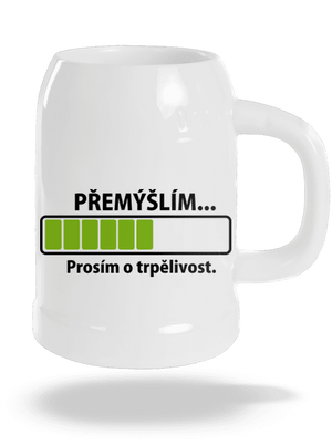 Přemýšlím půllitr White