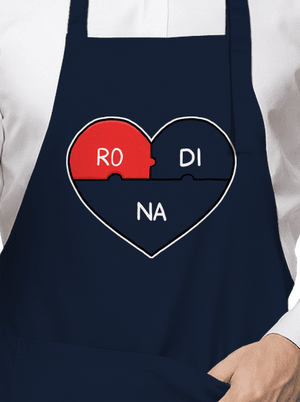 Rodinné puzzle zástěra Navy