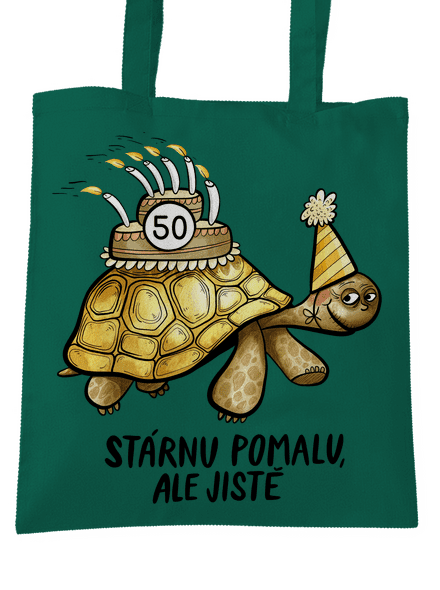 Stárnu pomalu taška Bottle Green WM