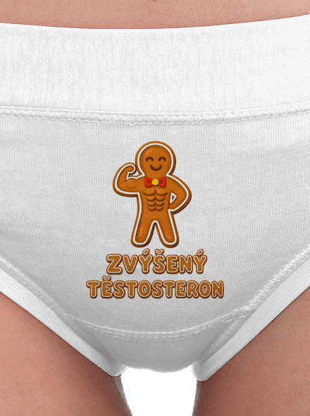 Zvýšený těstosteron dámské kalhotky White
