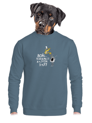 unisex mikina bez kapuce