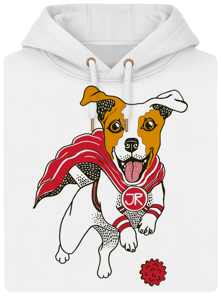 Jack Russell unisex mikina premium Snowwhite