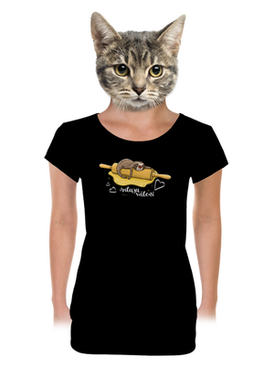 Miluju válení dámské tričko s lemem Black