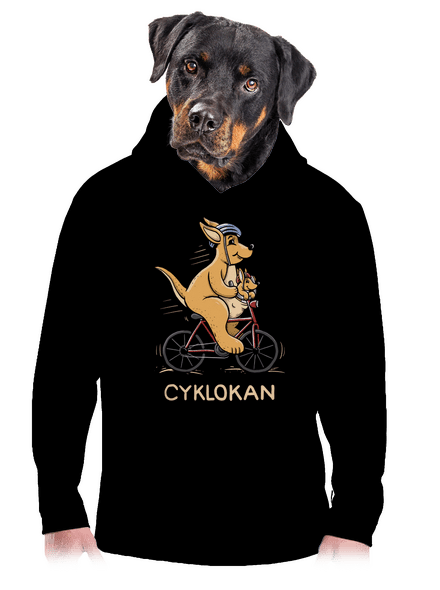 Cyklokan pánská mikina klokanka Black