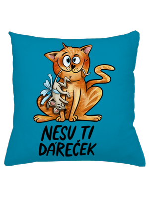 Nesu ti dáreček  polštář Blue Turquoise