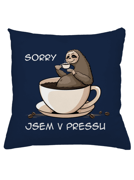 V pressu polštář Dark Navy