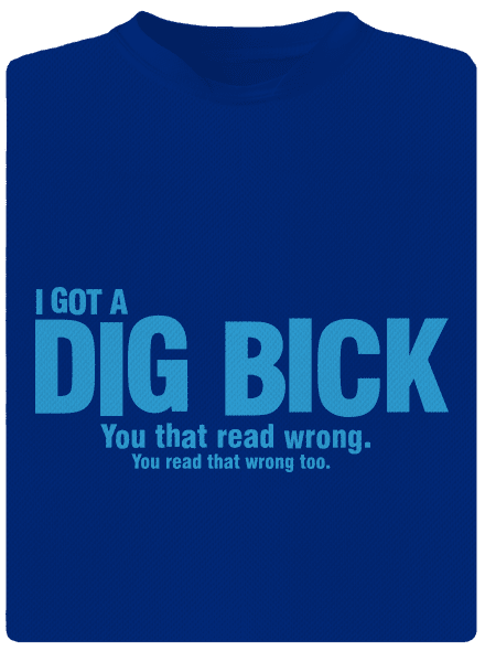 Dig bick pánské sportovní tričko Royal Blue Mal