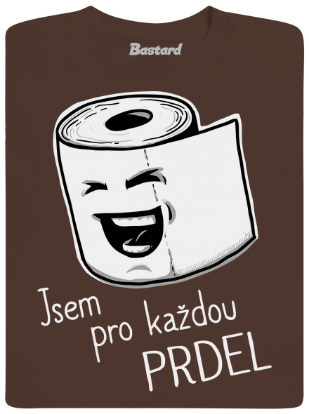 Prdel pánské tričko Brown
