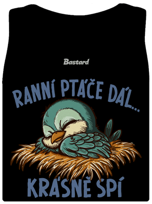 Ranní ptáče spí dámské tílko klasické Black