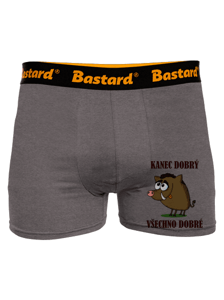 Kanec dobrý boxerky Gray Melange